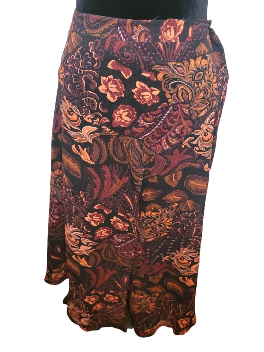 Coldwater Creek Brown Orange Layered Flyaway Chiffon Skirt XL Fairy  Whimsygoth